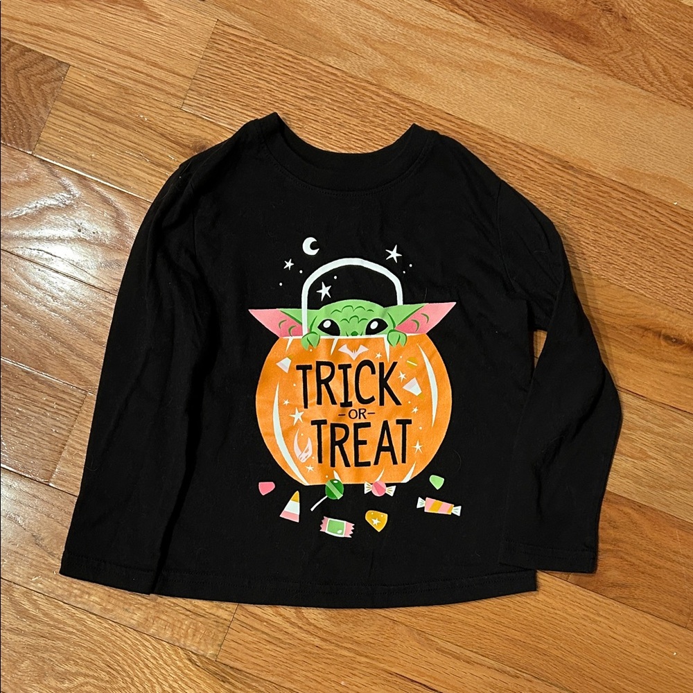 Jumping Beans Black Trick-or-Treat Long Sleeve Tee